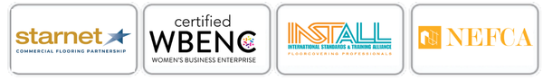 Higgins badges for Starnet, WBENC, INSTALL and NEFCA