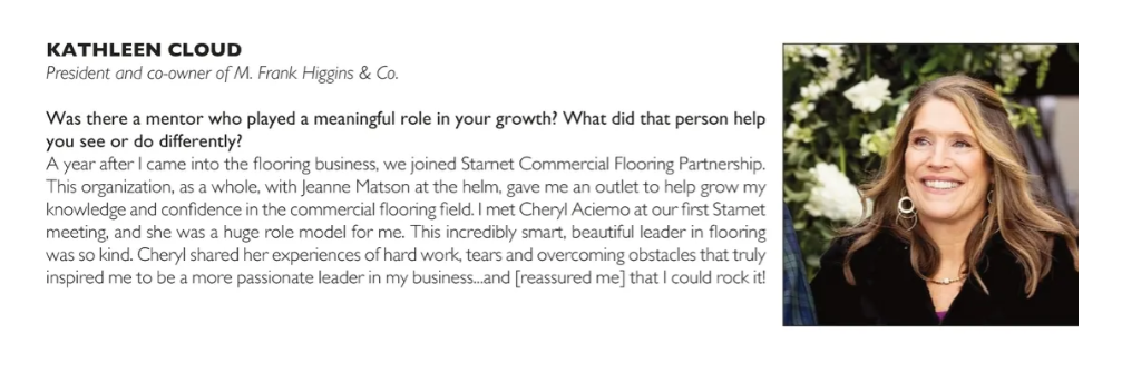 Flooring Focus - Women in Focus - Kathleen Cloud