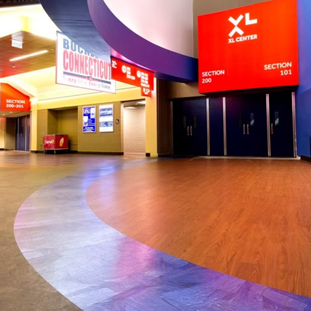 Commercial Flooring a public building in Connecticut