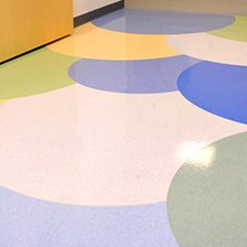 Colorful commercial floors at CCMC Emergency Department