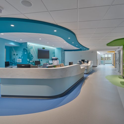 Commercial flooring installation by MF Higgins in Hartford