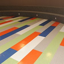 Patterned colorful linoleum floors in CT