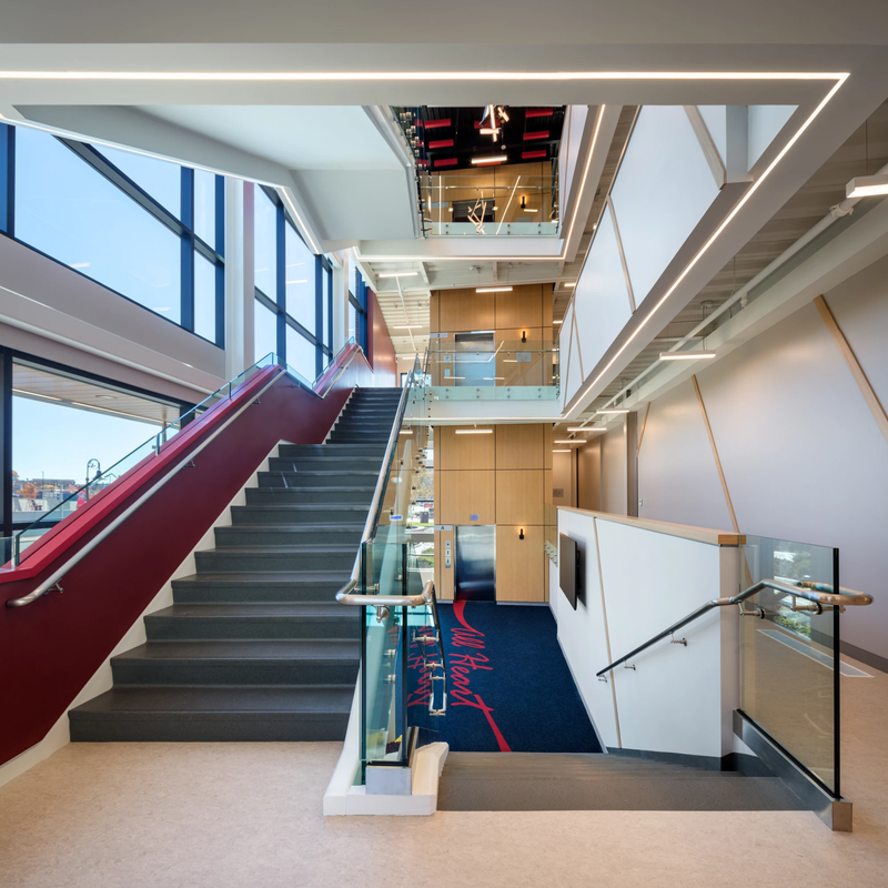 Stairwell in Bristol City Hall in Berlin CT