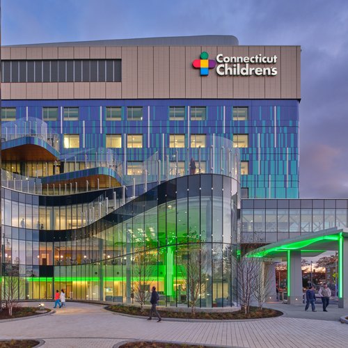 Exterior of Connecticut Children's New Tower in CT