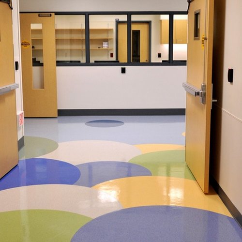 Colorful floors at CCMC Emergency Department