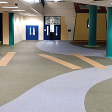 Genera Community School with commercial flooring design