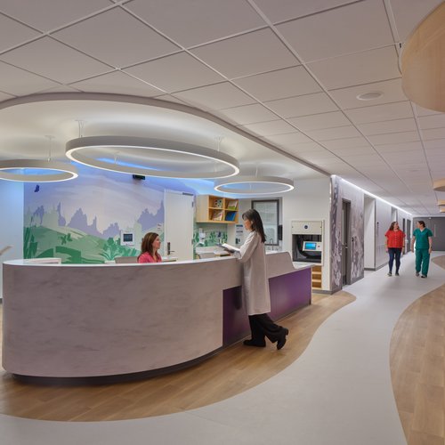 Commercial hospital flooring by MF Higgins in CT