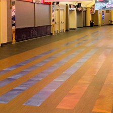 Patterned commercial floor in XL Center