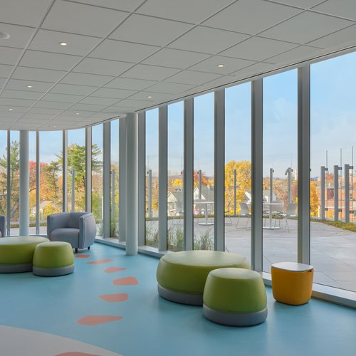 Colorful commercial flooring in Hartford, CT